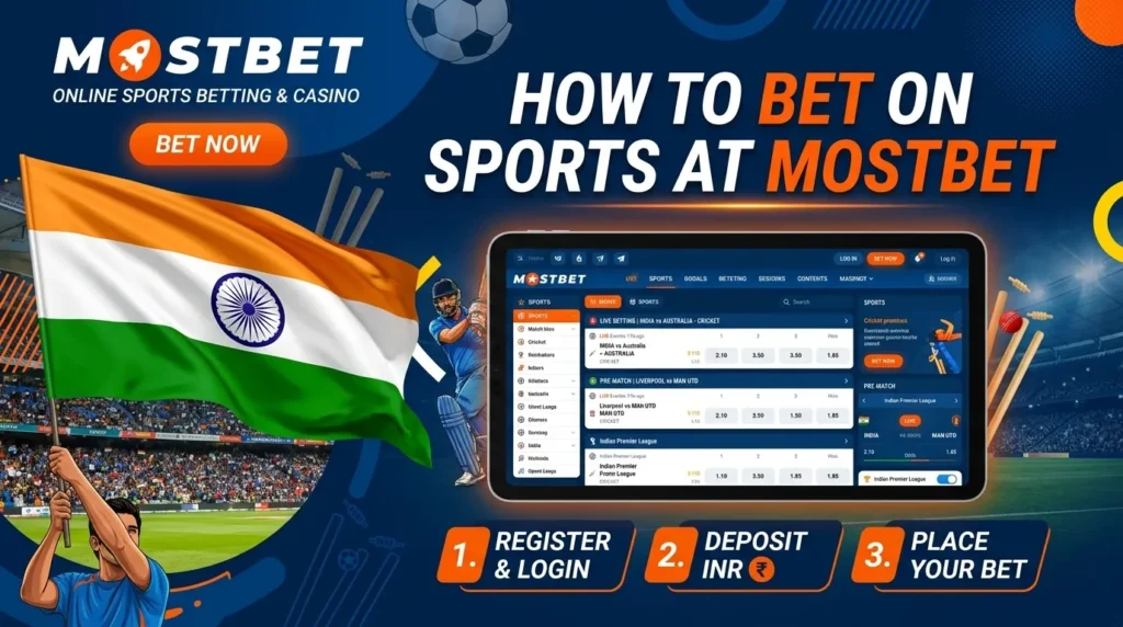 How to bet on sports at Mostbet India