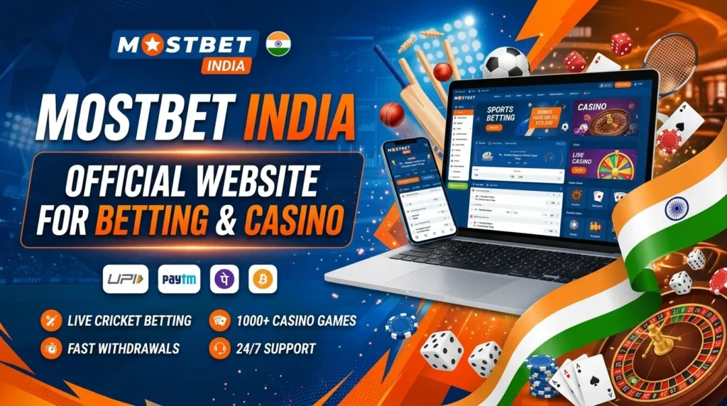 Mostbet India Official Website for Betting and Casino - Live Cricket Betting, Fast Withdrawals, and more features